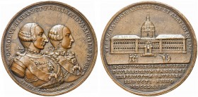 NAPOLI. Ferdinando IV di Borbone, 1759-1825. Medaglia 1772 opus P. Balzar, coniata a Palermo. Æ gr 59,68 mm 53,5 Come precedente. Ricciardi 34; D’Auri...