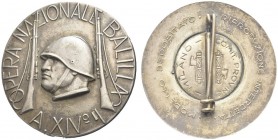 ROMA. Ventennio Fascista, dal 1923 al 1943. Distintivo 1936 a. XIV Opera Naz. Balilla opus L. Meazza. MB gr. 13,72 mm 40 Dr. OPERA NAZIONALE BALILLA A...