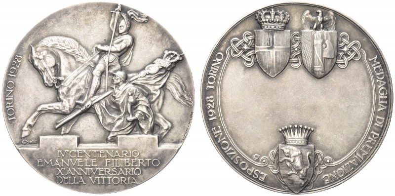 TORINO. Vittorio Emanuele III, 1900-1943. Medaglia 1928 opus G. Orsolini. Ar gr....