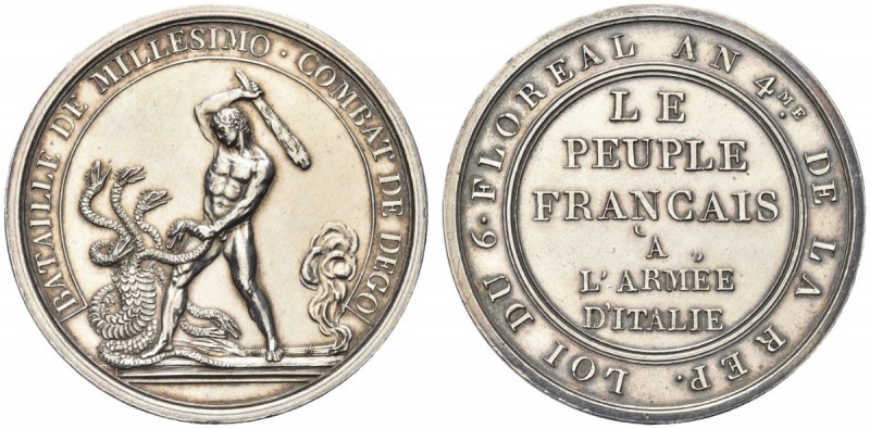NAPOLEONICHE. Periodo Napoleonico, dal 1795 al 1815. Medaglia 1796 opus C. Lavy....
