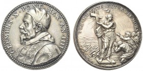 ROMA. Clemente X (Emilio Altieri), 1670-1676. Medaglia 1673 a. IIII Opus E. Lucenti. Ar gr. 23,66 mm 35,5 Dr. CLEMENS X PONT MAX AN IIII Busto del Pon...