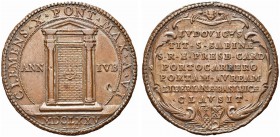 ROMA. Clemente X (Emilio Altieri), 1670-1676. Medaglia 1676 a. VI opus di artista anonimo. Æ gr. 24,68 mm 41,5 Dr. CLEMENS X PONT MAX A VI La Porta Sa...