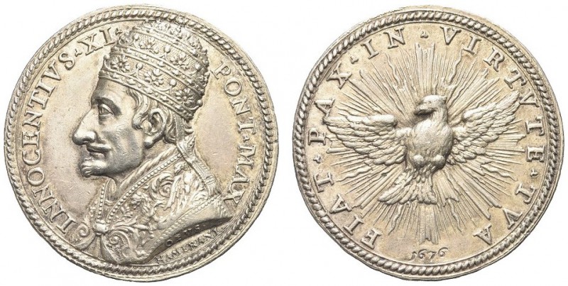 ROMA. Innocenzo XI (Benedetto Odescalchi), 1676-1689. Medaglia 1676 opus G. Hame...