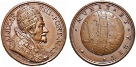 ROMA. Alessandro VIII (Pietro Vito Ottoboni), 1689-1691. Medaglia 1689 opus G. Hamerani. Æ gr. 23,61 mm 38 Dr. ALEXAN VIII PONT MAX Busto del Pontefic...