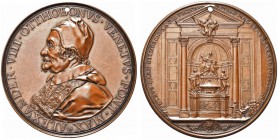 ROMA. Alessandro VIII (Pietro Vito Ottoboni), 1689-1691. Medaglia 1700 opus F. di Saint Urbain. Æ gr. 76,35 mm 64,9 Dr. ALEXANDER VIII OTTHOBONVS VENE...