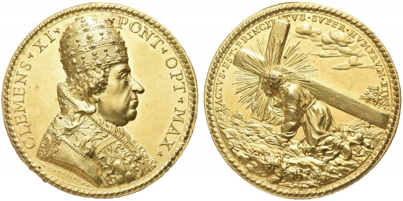 ROMA. Clemente XI (Gian Francesco Albani), 1700-1721. Medaglia 1700 opus E. Hame...