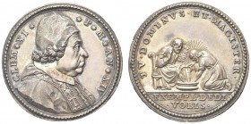 ROMA. Clemente XI (Gian Francesco Albani), 1700-1721. Medaglia 1714 a. XIV opus E. Hamerani. Ar gr 15,24 mm 31,5 Dr. CLEM XI P MAX AN XIV Busto del Po...