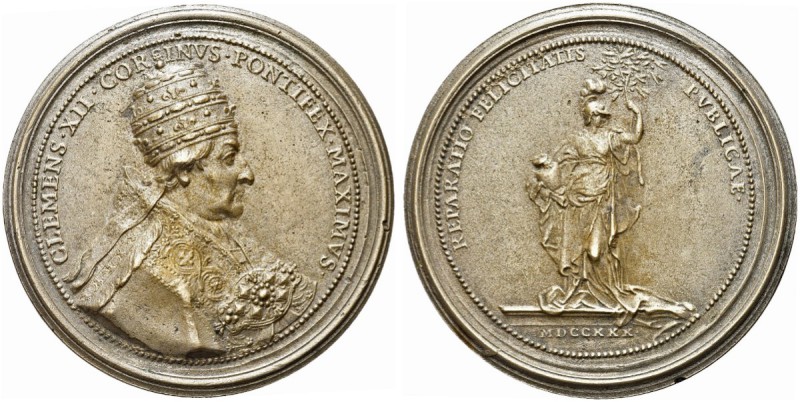 ROMA. Clemente XII (Lorenzo Corsini), 1730-1740. Medaglia 1730 opus F. De Saint ...