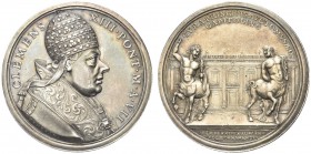 ROMA. Clemente XIII (Carlo Rezzonico), 1758-1769. Medaglia 1765 a. VII opus F. Hamerani. Ar gr. 25,60 mm 39,2 Dr. CLEMENS XIII PONT M A VII Busto del ...