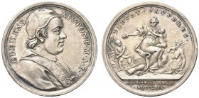 ROMA. Clemente XIV (Gian Vincenzo Ganganelli), 1769-1774. Medaglia 1769 a. I. Ar gr. 12,96 mm.31,5 Dr. CLEMENS XIV PONT M A I Busto del Pontefice a d....