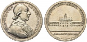 ROMA. Pio VI (Giannangelo Braschi), 1775-1799. Medaglia 1787. Ar gr. 23,65 mm.41 Dr. PROVIDENTIA PII VI PONT MAX Busto del Ponte­fice a d. con zucchet...