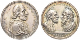 ROMA. Pio VII (Barnaba Chiaramonti), 1800-1823. Medaglia 1804 opus T. Mercandetti. Ar gr. 28,85 mm 38,5 Come precedente. Patr. 19a; Bert. 42.
 Rara. ...
