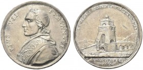 ROMA. Pio VII (Barnaba Chiaramonti), 1800-1823. Medaglia 1805 a. VI opus G. Hamerani. Ar gr. 26,96 mm 39,2 Dr. PIVS VII P M AN VI Busto del Pontefice ...