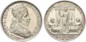 ROMA. Pio VII (Barnaba Chiaramonti), 1800-1823. Medaglia 1819 a. XX opus S. Passamonti. Ar gr. 35,91 mm 41,8 Dr. PIVS SEPT PO MAX AN XX Busto del Pont...