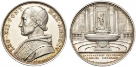 ROMA. Leone XII (Annibale Sermattei della Genga), 1823-1829. Medaglia 1827 a. IV opus G. Girometti. Ar gr. 31,84 mm 42,5 Dr. LEO XII PON MAX ANNO IV B...