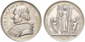 ROMA. Pio VIII (Francesco Saverio Castiglioni), 1829-1830. Medaglia 1829 a. I opus G. Girometti. Ar gr. 32,55 mm 43 Dr. PIVS VIII PONT MAX ANNO I Bust...