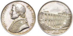 ROMA. Pio IX (Giovanni Maria Mastai Ferretti), 1846-1878. Medaglia 1851 a. VI opus G. Cerbara. Ar gr. 34,23 mm 43,6 Dr. PIVS IX PONT MAX ANNO VI Busto...