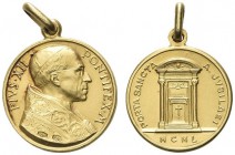 ROMA. Pio XII (Eugenio Pacelli), 1939-1958. Medaglia Giubileo 1950 data ai Benemeriti. Au gr. 2,89 mm 19 q. FDC