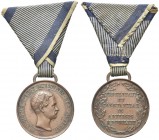 MODENA. Francesco V, 1819-1875. Medaglia dell’emigrazione 1863 con nastro, concessa a Militari appartenenti alla Brigata Estense tra il 1859 e il 1863...
