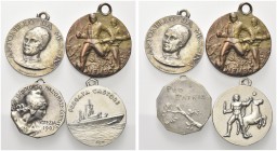 LOTTI. Lotto di n. 20 medaglie militari, marine...etc...alcune in Æ e altre in Ar.
 Da esaminare. Ottima conservazione