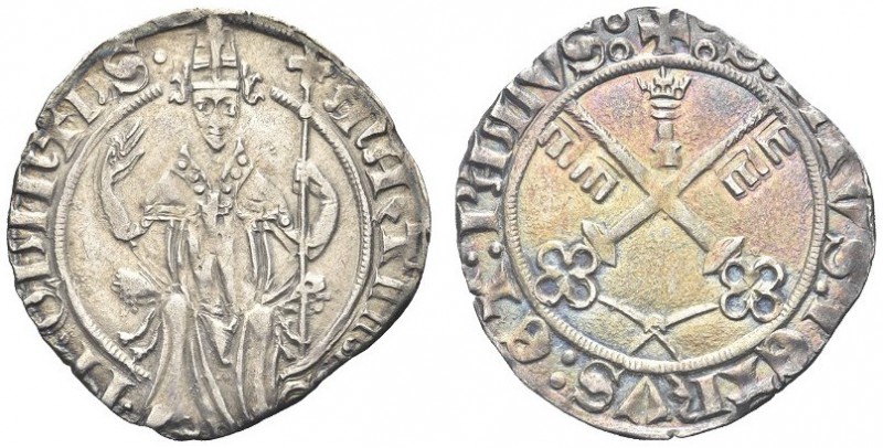 AVIGNONE. Martino V (Oddone Colonna), 1417-1431. Grosso. Ar gr. 1,96 Dr. MARTINV...