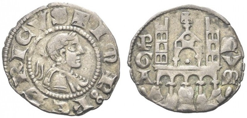 BERGAMO. Comune, a nome di Federico II, sec. XIII. Denaro imperiale scodellato. ...