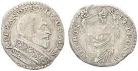 BOLOGNA. Alessandro VIII (Fabio Chigi), 1655-1667. Muraiola. Mi gr. 1,32 Dr. ALEXANDER VII PON MAX Busto a d. Rv. S P E TRONIVS DE BON San Petronio, s...