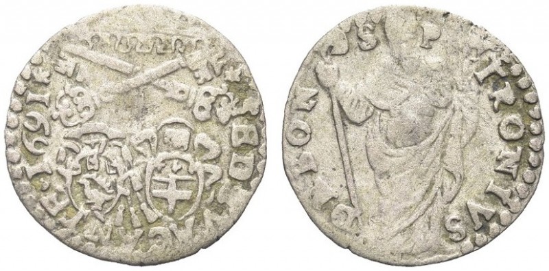 BOLOGNA. Sede Vacante (Cam. Card. Paluzzo Paluzzi-Altieri), 1691. Doppio bologni...
