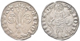 FIRENZE. Repubblica, 1189-1533. Fiorino grosso da 2 soldi detto Popolino (1306). Ar gr. 1,86 Dr. FLOR ENTIA Il Giglio con due fiori. Rv. Stella a cinq...