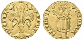 FIRENZE. Repubblica, 1189-1533. Fiorino stretto 1337, II semestre. Au gr. 3,47 Dr. FLOR ENTIA Il Giglio con due fiori. Rv. S IOHA NNES B S. S IOHA NNE...