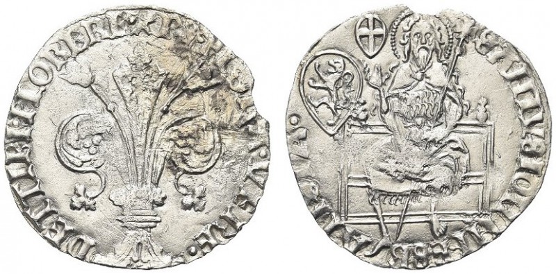 FIRENZE. Repubblica, 1189-1533. Grosso guelfo da 5 soldi e 6 denari. Ar gr. 2,43...