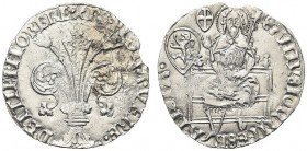 FIRENZE. Repubblica, 1189-1533. Grosso guelfo da 5 soldi e 6 denari. Ar gr. 2,43 Dr. DET TIBI FLORERE XPS FLORA VERE Il Giglio con due fiori. Rv. SANC...