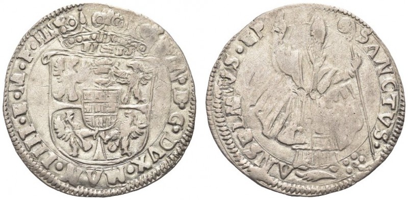 MANTOVA. . Vincenzo I Gonzaga, 1587-1612. Lira o Anselmino. Ar gr. 5,74 Dr. VIN ...