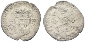 MANTOVA. . Carlo II Gonzaga-Nevers, 1647-1665. Douzain o Quinzain. Mi gr. 1,41 Dr. CARO...DVX MANT MONT ET AR P Scudo coronato con i gigli d'Alençon, ...