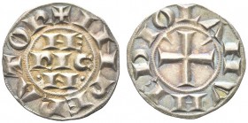 MILANO. . Età comunale, monete a nome di Enrico Imperatore, dal sec. XII al sec. XIII. Grosso. Ar gr. 2,01 Come precedente. CNI 1/3; Cr. 11. Raro. Pat...