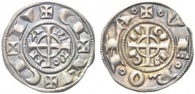 VERONA. Repubblica, epoca di Federico II, 1218-1250 ed oltre. Grosso da 20 denari piccoli veronesi. Ar gr. 1,64 Dr. Doppio giro di leggenda. Quella es...