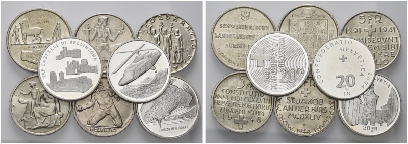 LOTTI. Lotto di n. 66 monete svizzere in argento e metallo in album così divise:...