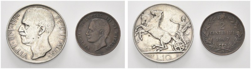 LOTTI. Album con monete dal centesimo alla 10 Lire Biga di Vittorio Emanuele III...