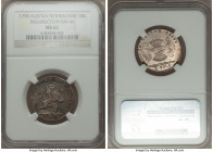 Insurrection 10 Sols 1790-(b) MS62 NGC, Brussels mint, KM46. IN VNIONE SALVS variety. Not often seen in Mint State, with pervasive luster throughout. ...