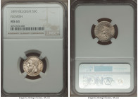 Leopold II 50 Centimes 1899 MS63 NGC, KM27. Flemish legends variety. Lightly toned with sparkling luster and a crisp strike. 

HID09801242017

© 2020 ...