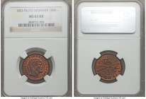 Frederick VII Rigsbankskilling 1853 (c)-VS MS63 Red and Brown NGC, Copenhagen mint, KM756. An impeccable example of the type, beaming with an abundanc...