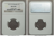Christian IX 2 Ore 1876 (h)-CS MS62 Brown NGC, Copenhagen mint, KM793.1. The key date of this series and assigned a commendable near-choice designatio...