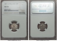 Russian Duchy. Alexander II 25 Pennia 1871 AU50 NGC, KM6.1. A scarcer date for this series, especially so this conservatively graded, boasting a tone ...