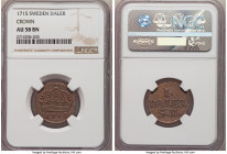Carl XII Daler 1715 AU58 Brown NGC, KM352. Emergency coinage issue with glossy brown surfaces and isolated touches of mint red.

HID09801242017

© 202...