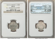 Carl XIII 1/24 Riksdaler 1810-OL MS62 NGC, KM580. Gently handled in light of the assigned grade, and the first example of this date that we have encou...
