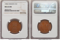 Oscar II 5 Ore 1906 MS65 Brown NGC, KM770. Veiled in a soft cocoa-brown patina and exceptionally preserved.

HID09801242017

© 2020 Heritage Auctions ...
