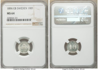 Oscar II 10 Ore 1896-EB MS64 NGC, KM755. Benefitting from a needle-sharp strike, with glassy luster throughout the fields. 

HID09801242017

© 2020 He...