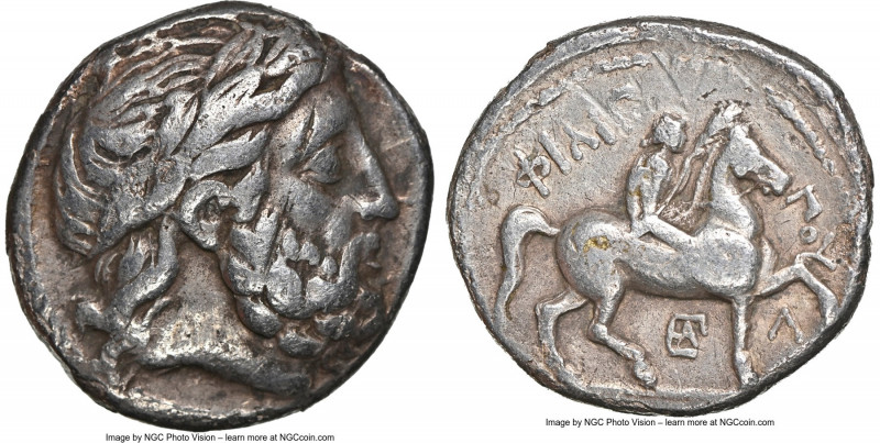 MACEDONIAN KINGDOM. Philip II (359-336 BC). AR tetradrachm (25mm, 13.79 gm, 8h)....