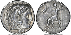 MACEDONIAN KINGDOM. Alexander III the Great (336-323 BC). AR tetradrachm (27mm, 12h). NGC Choice VF. Posthumous issue of Cyprus, Salamis, under Ptolem...