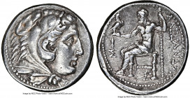 MACEDONIAN KINGDOM. Alexander III the Great (336-323 BC). AR tetradrachm (26mm, 2h). NGC Choice VF. Posthumous issue of 'Pella', ca. 315-310 BC. Head ...